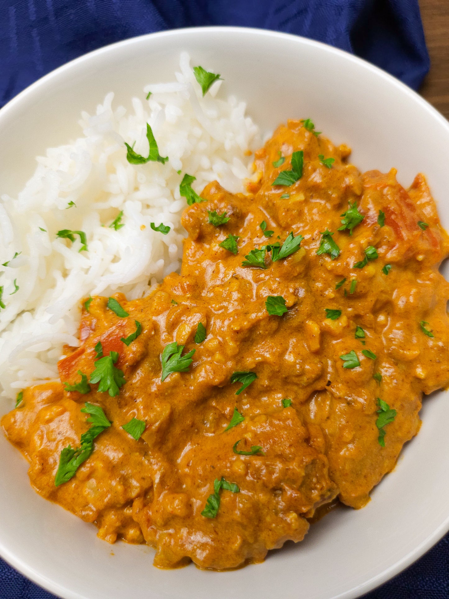 Poulet Tikka Masala avec Brocolis Rôtis