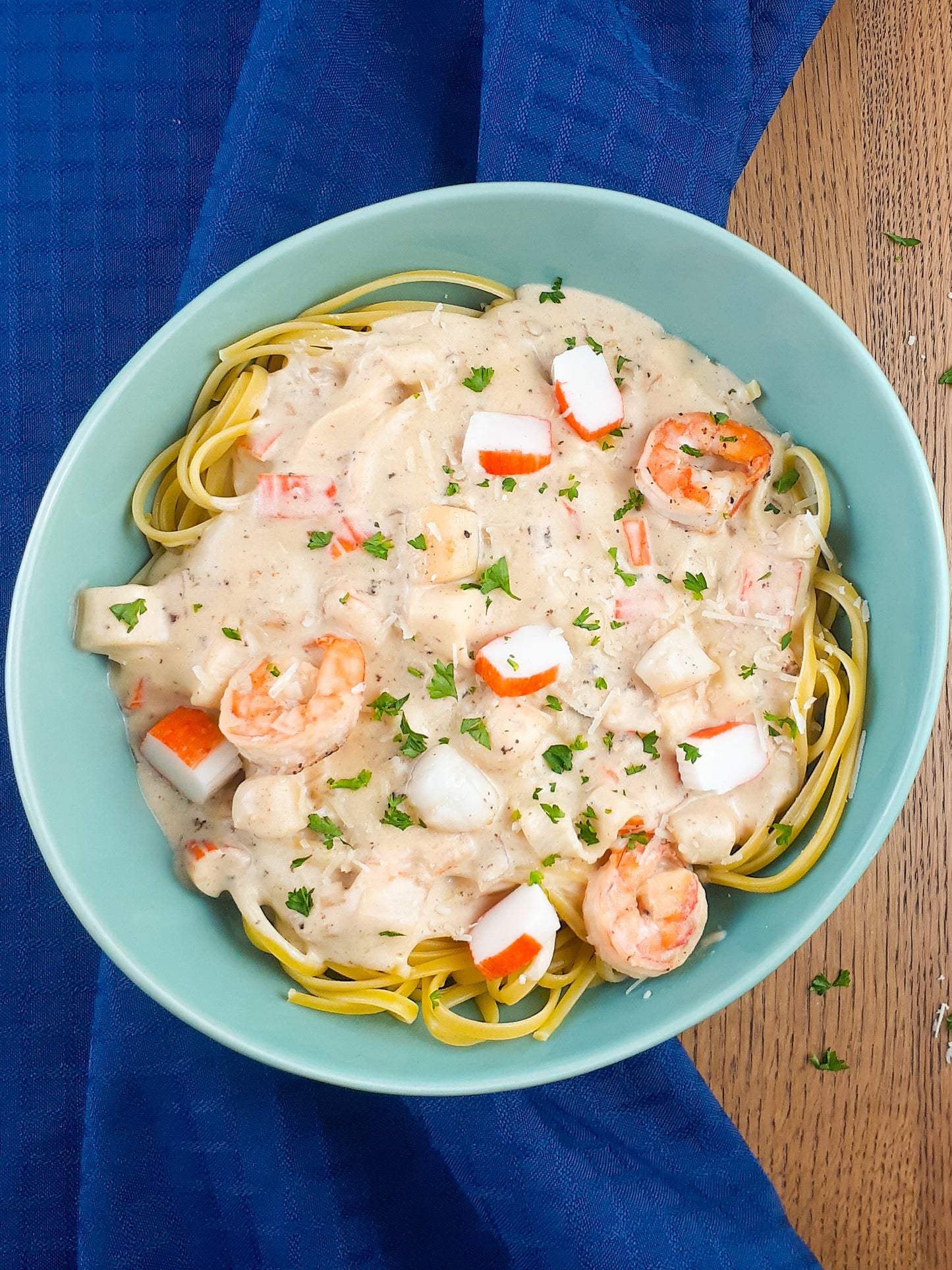 Linguines aux Fruits de Mer et au Vin Blanc