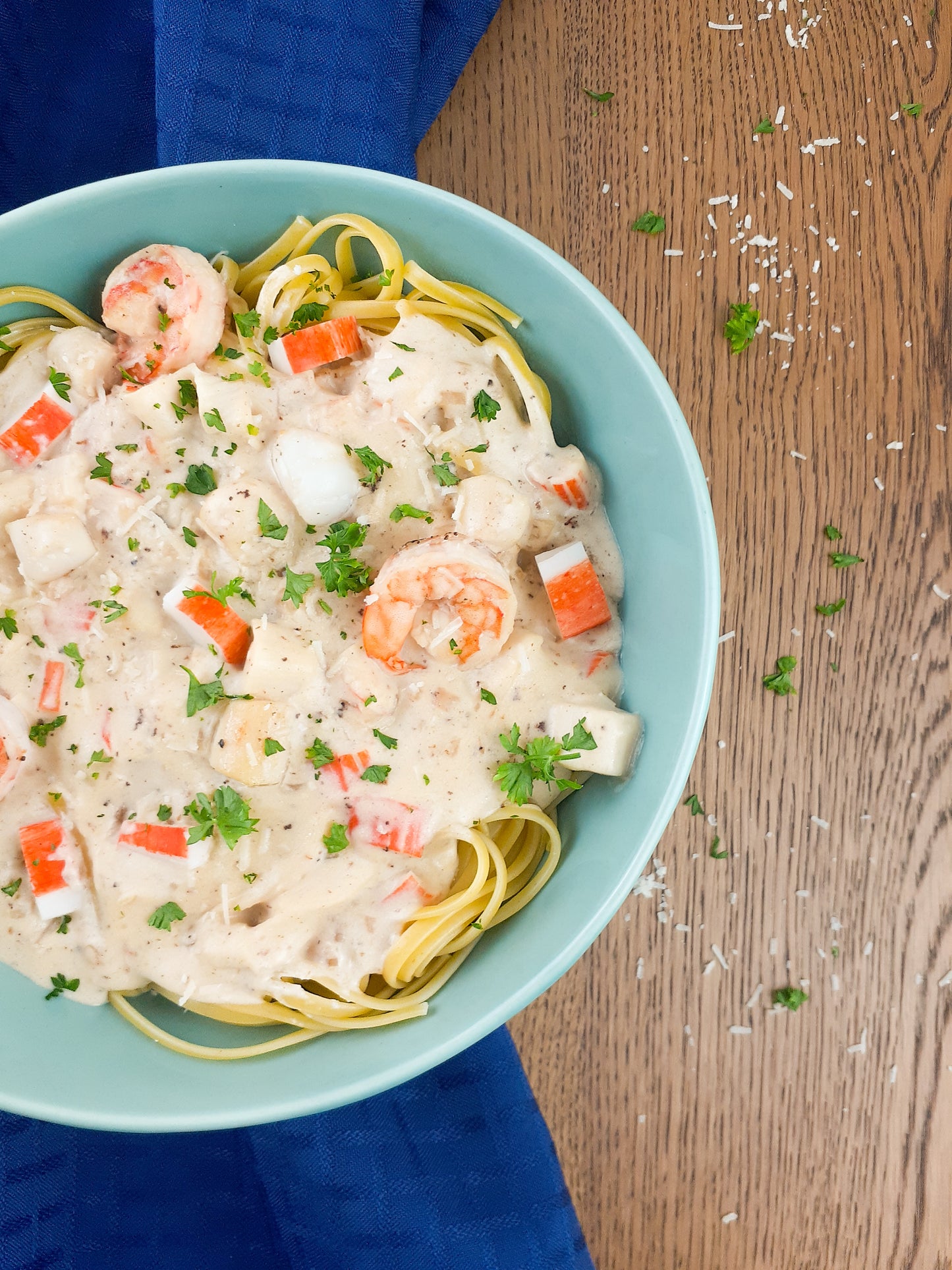 Linguines aux Fruits de Mer et au Vin Blanc
