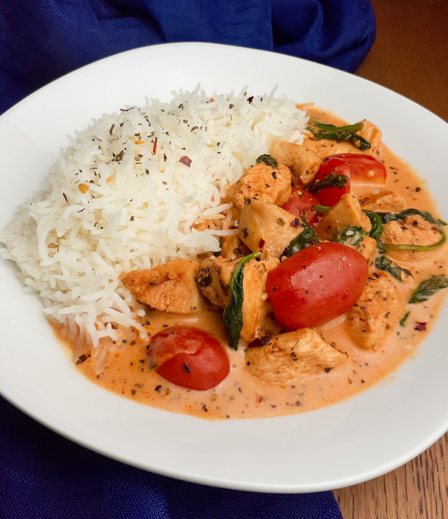 Poulet Toscane Crémeux avec Riz Basmati