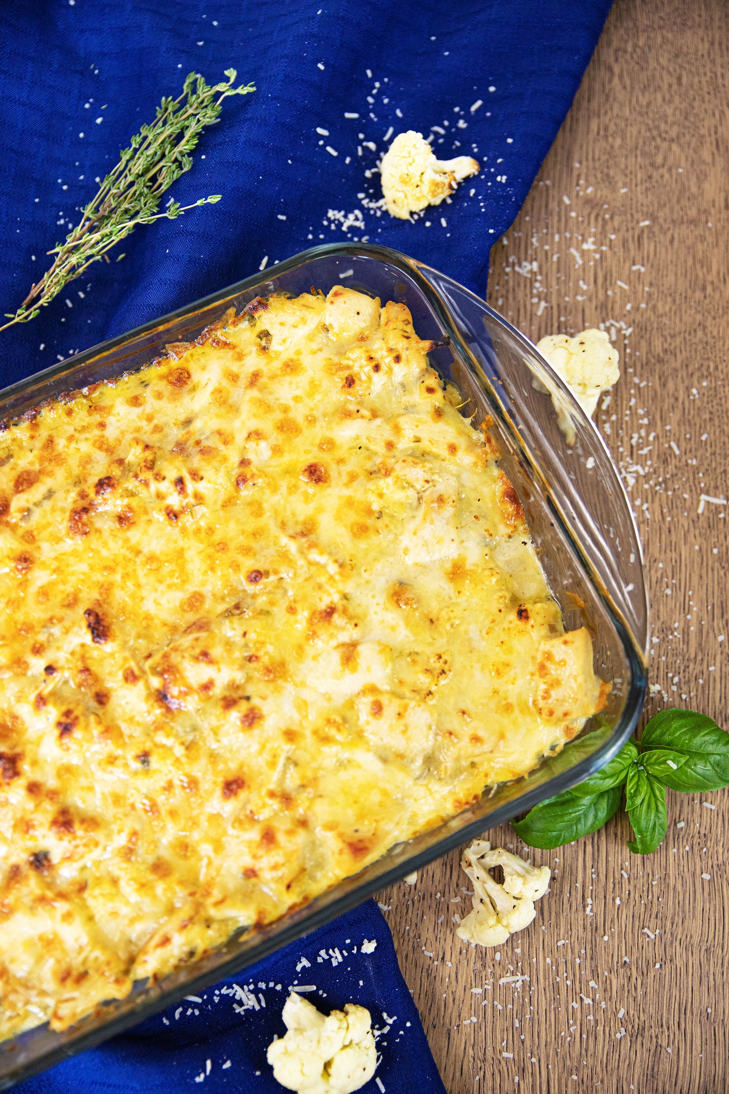 Gratin de Poulet et Chou-Fleur à la Courge Spaghetti