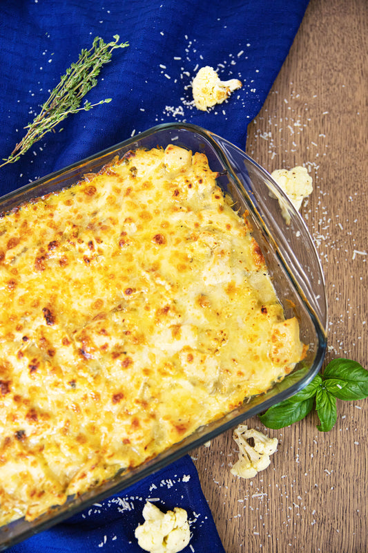 Gratin de Poulet et Chou-Fleur à la Courge Spaghetti